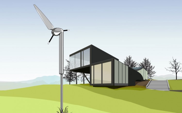 Powerhouse wind illustration