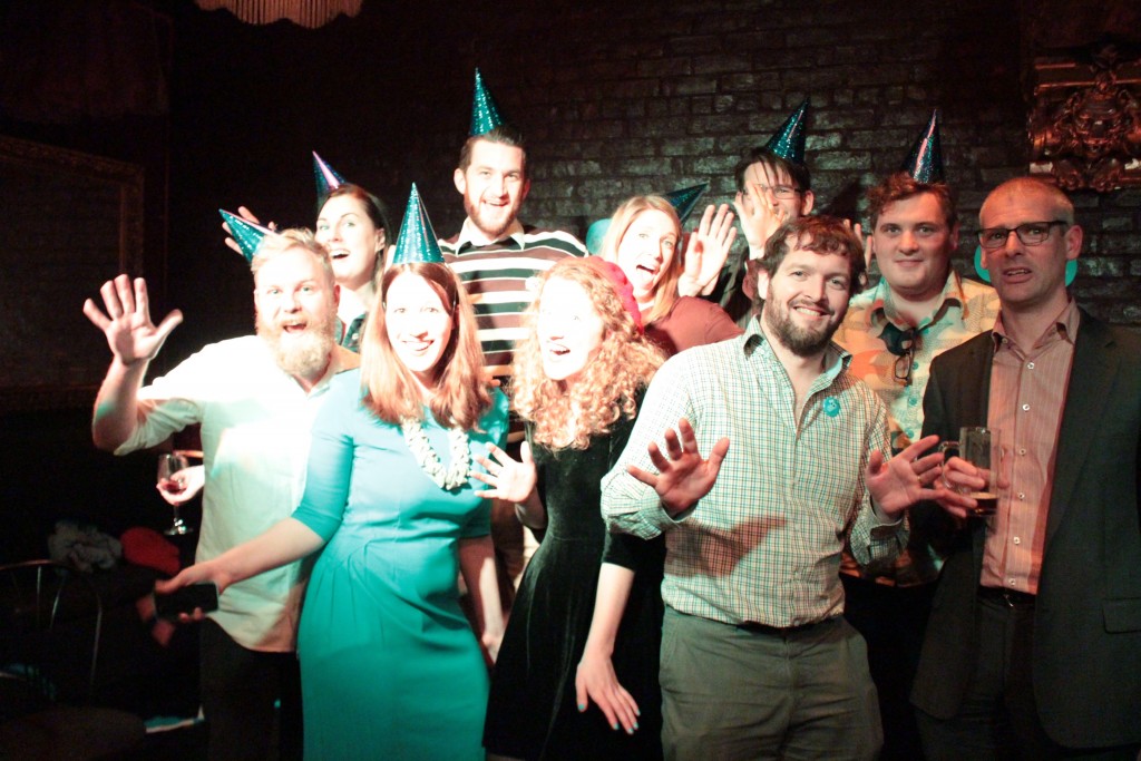 Team PledgeMe celebrates their three and a third birthday. How could you not want to be part of this team?